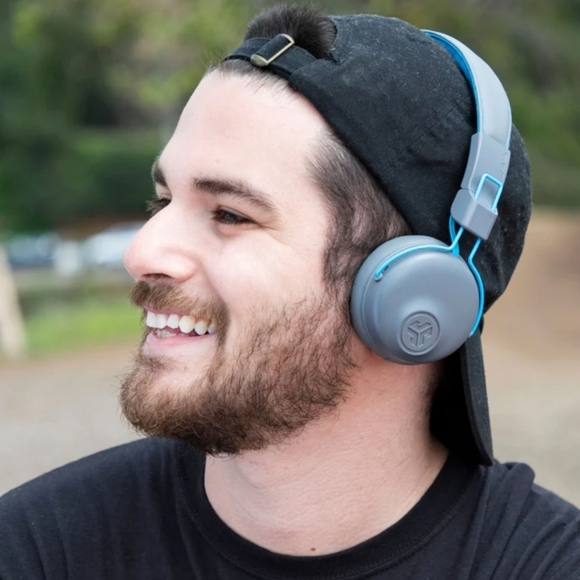 JLab Studio On-Ear Headphones Blue/Gray color NWT - Picture 4 of 8